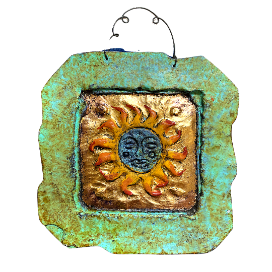 Sun Medium Cold Bronze Wall Plaque image 0