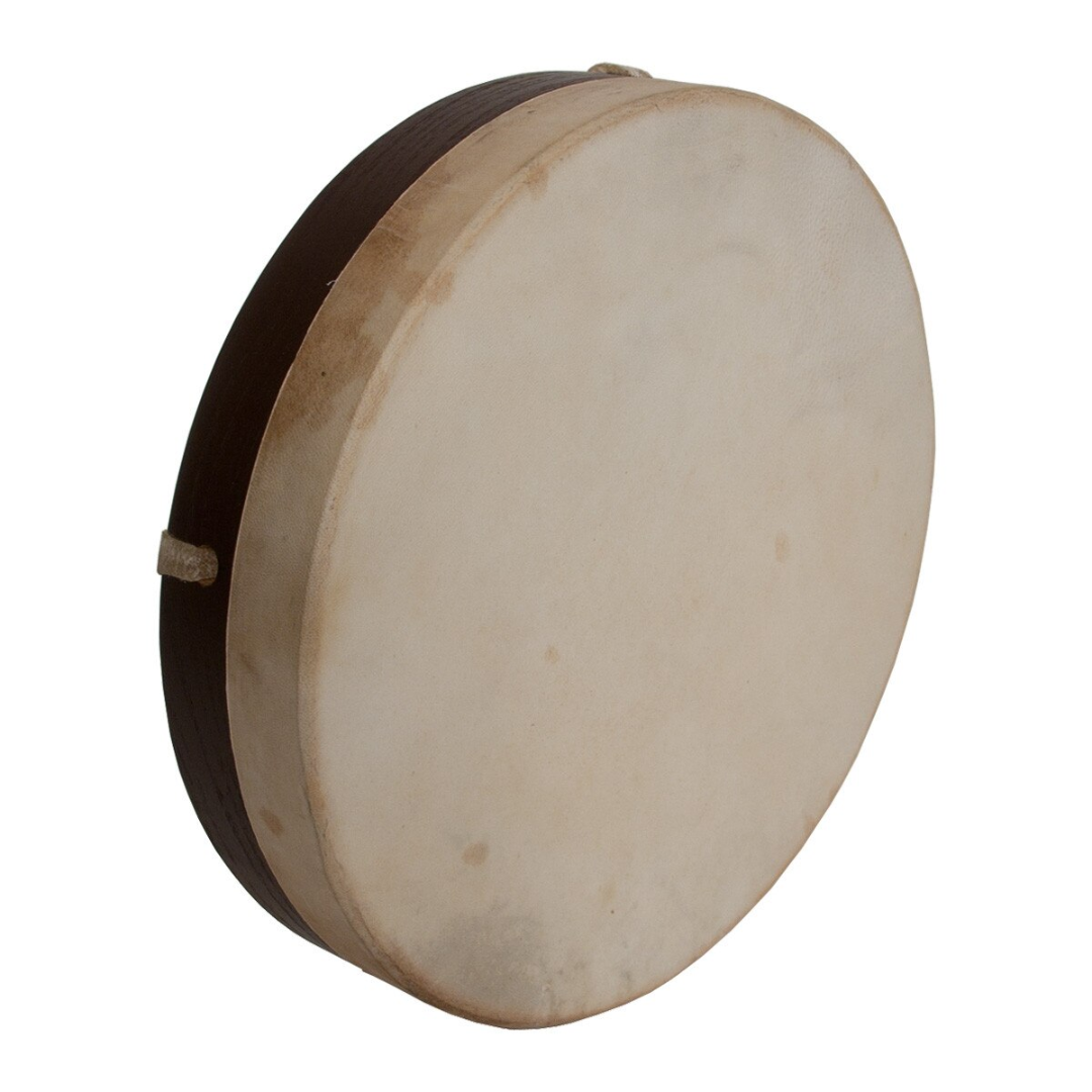 Goatskin Head Wood Frame Drum 10" image 0