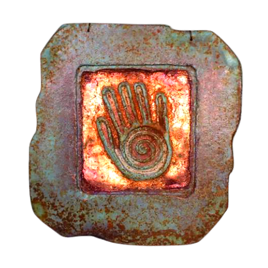 Hand Cold Bronze Wall Plaque image 0