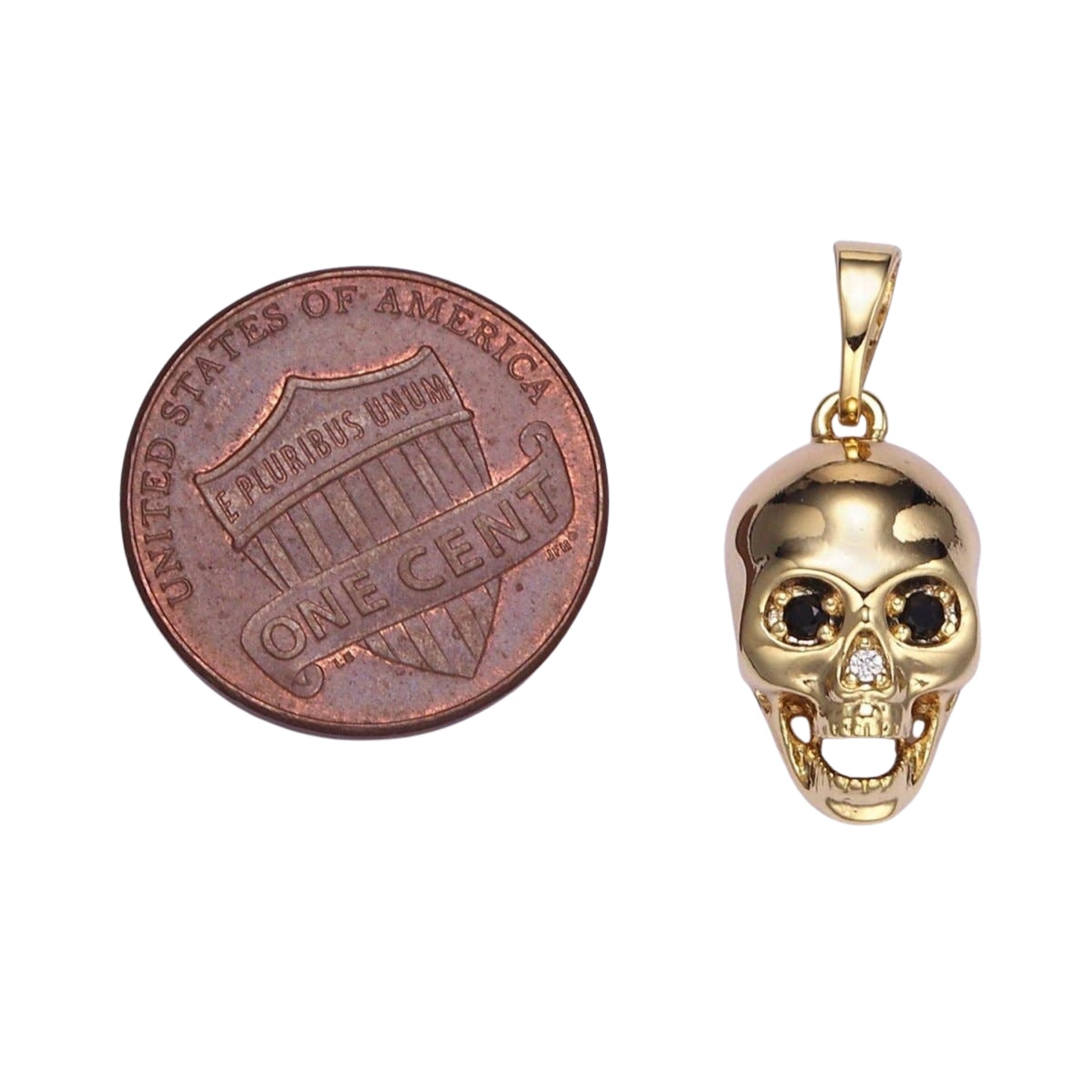 Skull Pendant Gold Filled