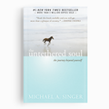 Book cover of 'The Untethered Soul' by Michael A. Singer with a horse on a beach.