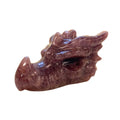 Strawberry Quartz Dragon Skull image 0