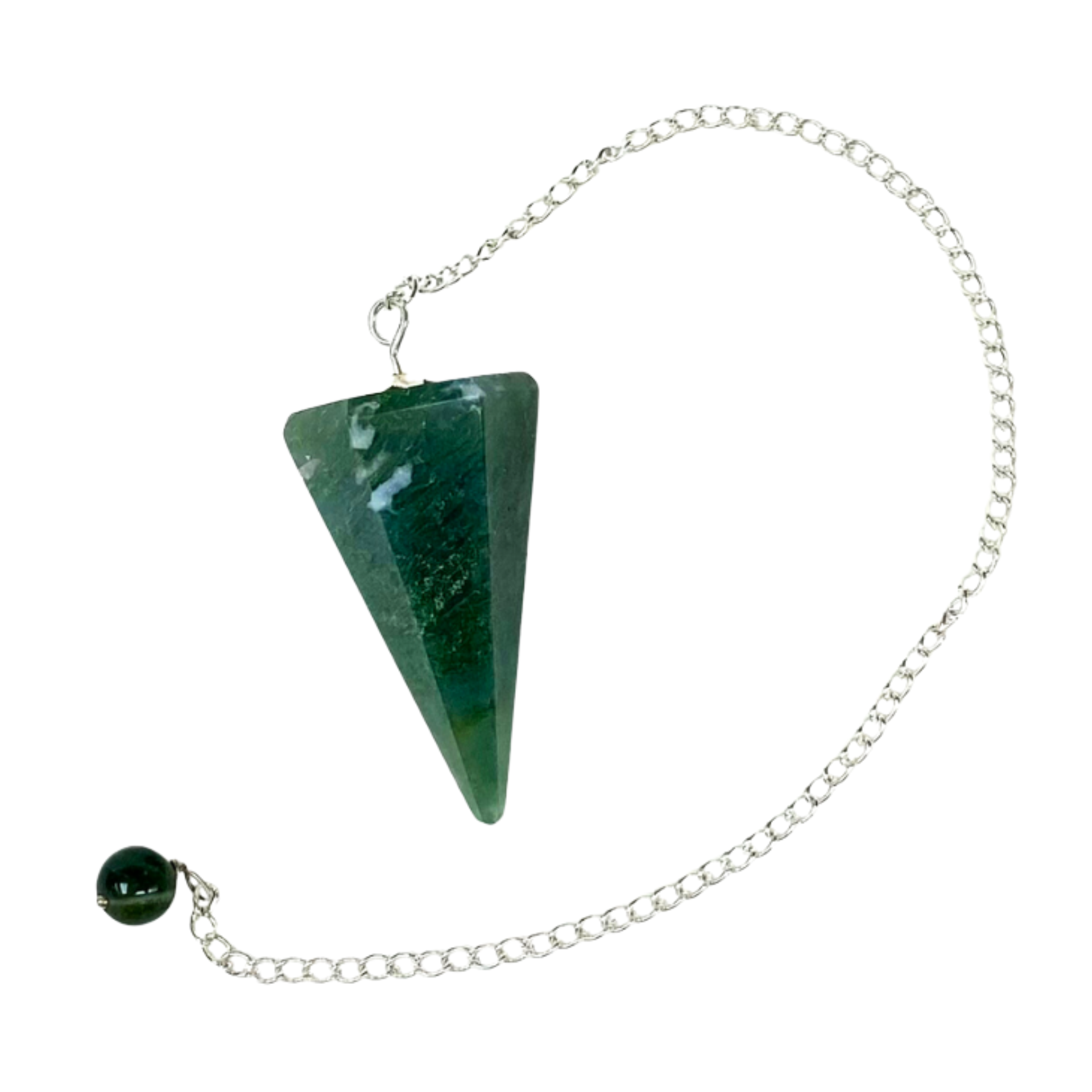 Green Moss Agate Pendulum image 0