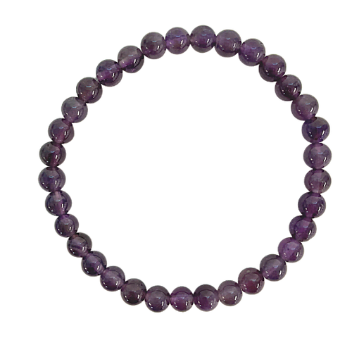 Amethyst Bracelet 6mm image 0
