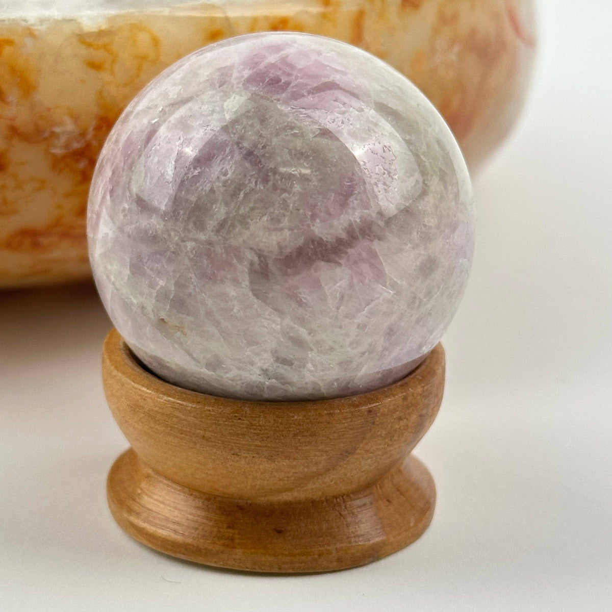 Kunzite Crystal Sphere - by Weight -: 50-100g