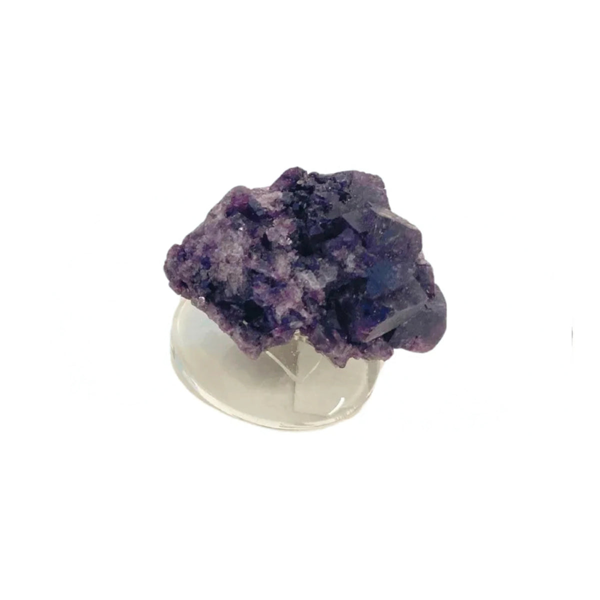 Medium Purple Fluorite Cluster With Stand image 0