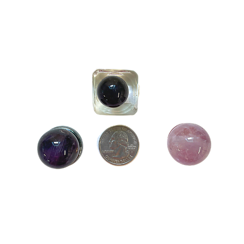 Amethyst Marble Mini Sphere image 1