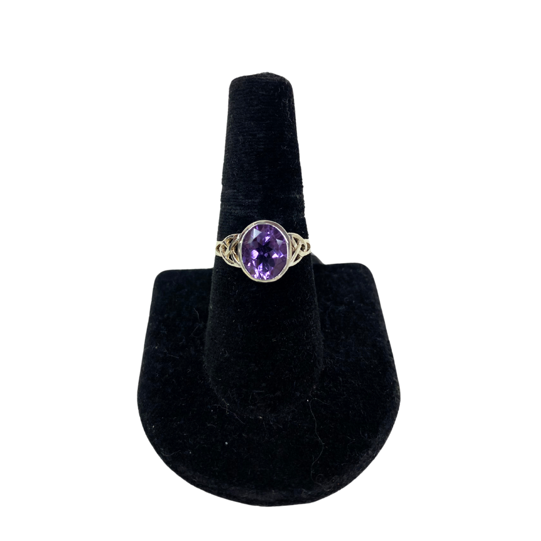 Amethyst Celtic Ring - Size 8 image 0