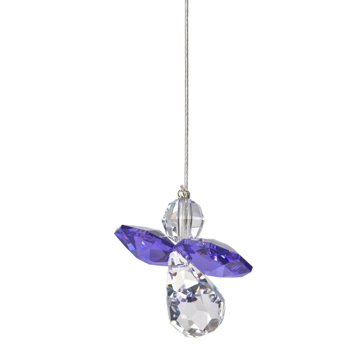 Amethyst Crystal Guardian Angel Suncatcher