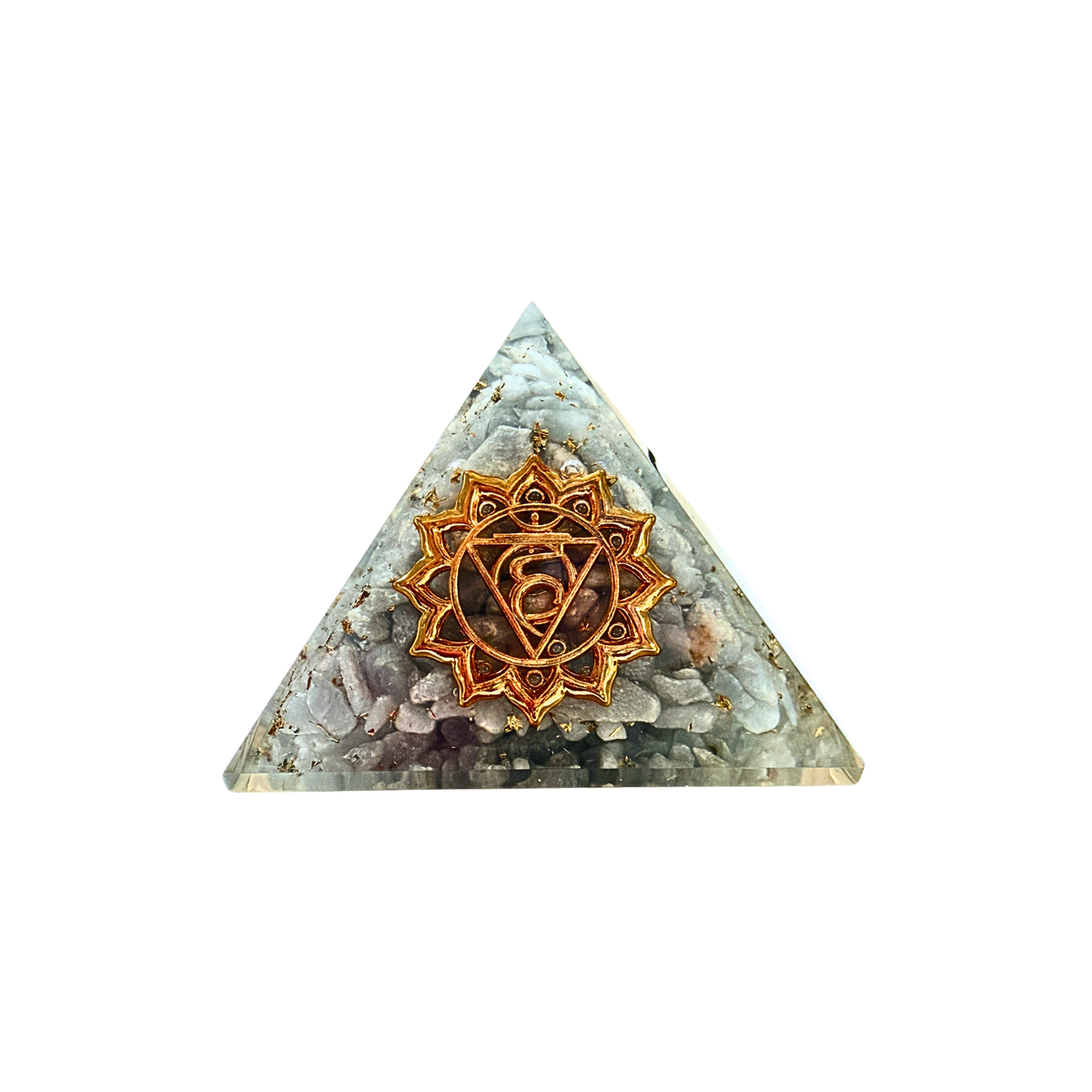Angelite Orgonite Pyramid