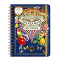 2027 planner with floral and butterfly design on a blue background