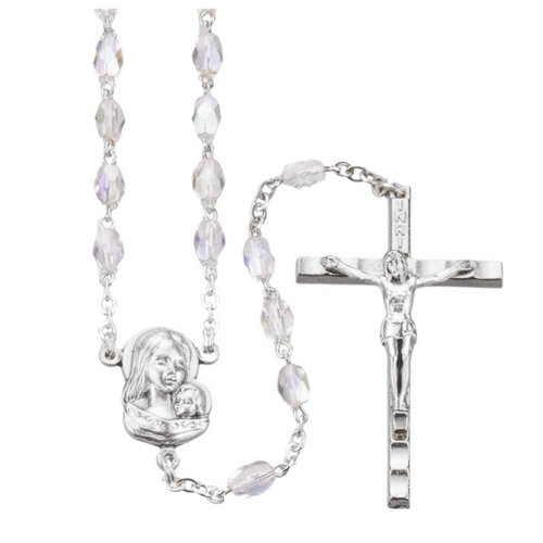 Aurora Borealis Rosary Beads