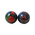 Baoding Cloisonne Peony Health Balls 