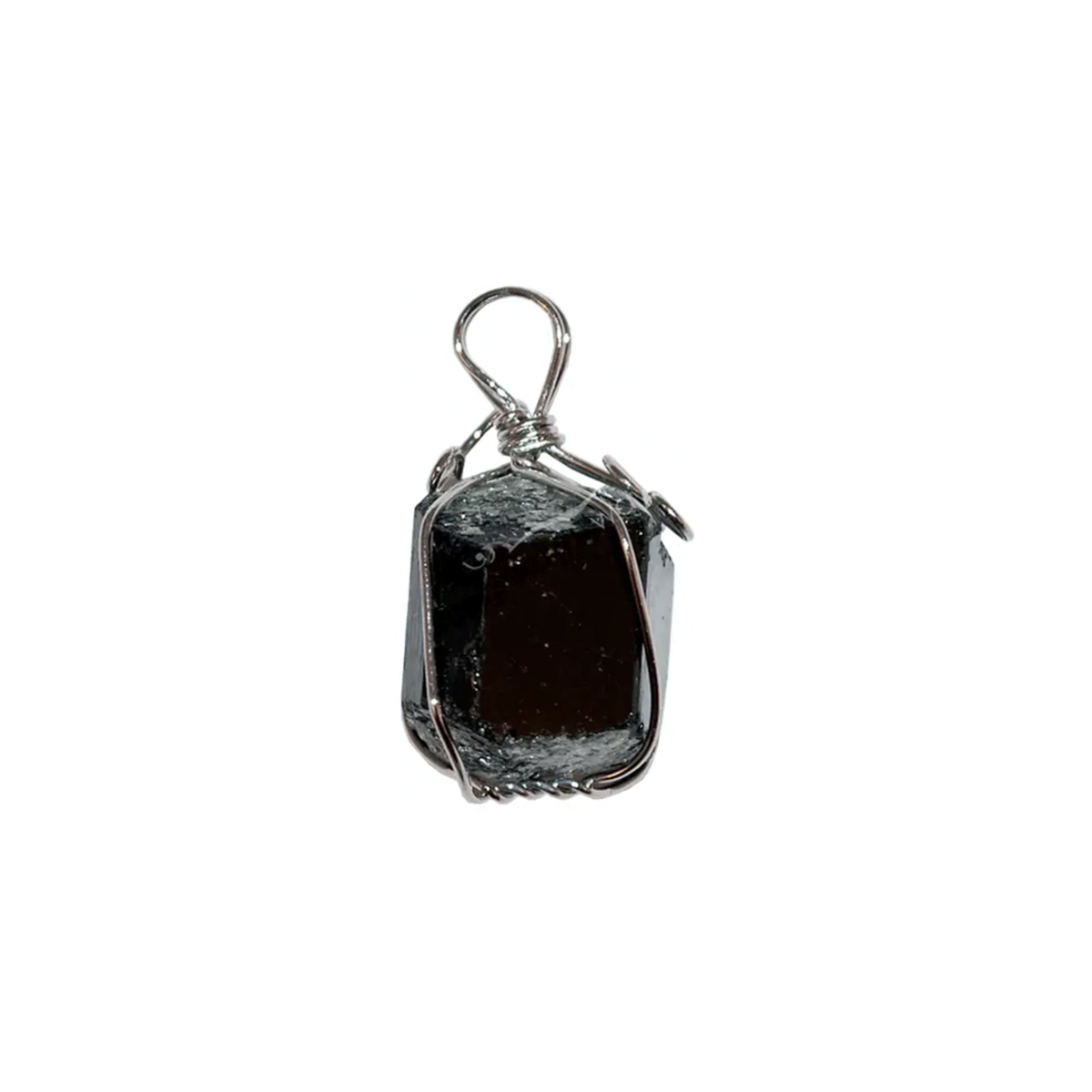 Black Tourmaline Wire Wrapped Pendant