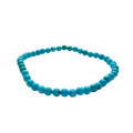 Blue-Dyed Howlite Bracelet 4mm image 0