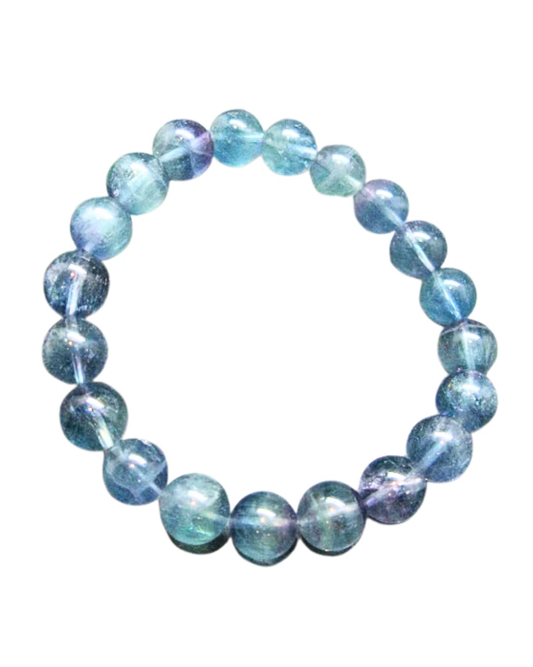 Blue Fluorite Crystal Healing Stretch Bracelet 10mm