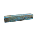 Blue Floral Handcarved Wood Incense Burner
