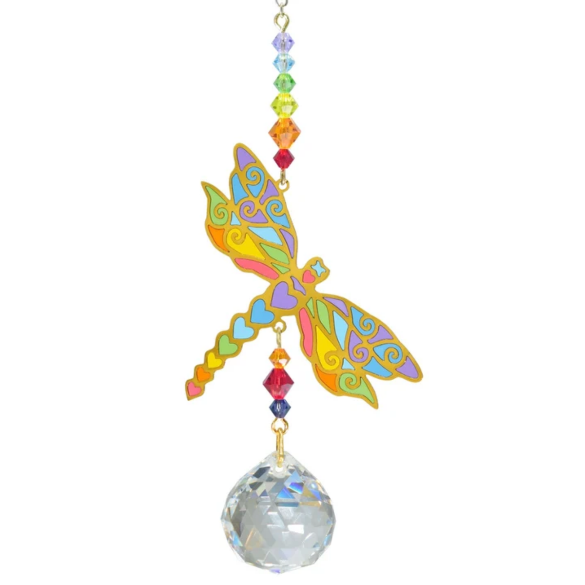 Crystal Dreams Dragonfly Suncatcher