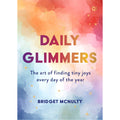 Book cover of 'Daily Glimmers' with colorful abstract design