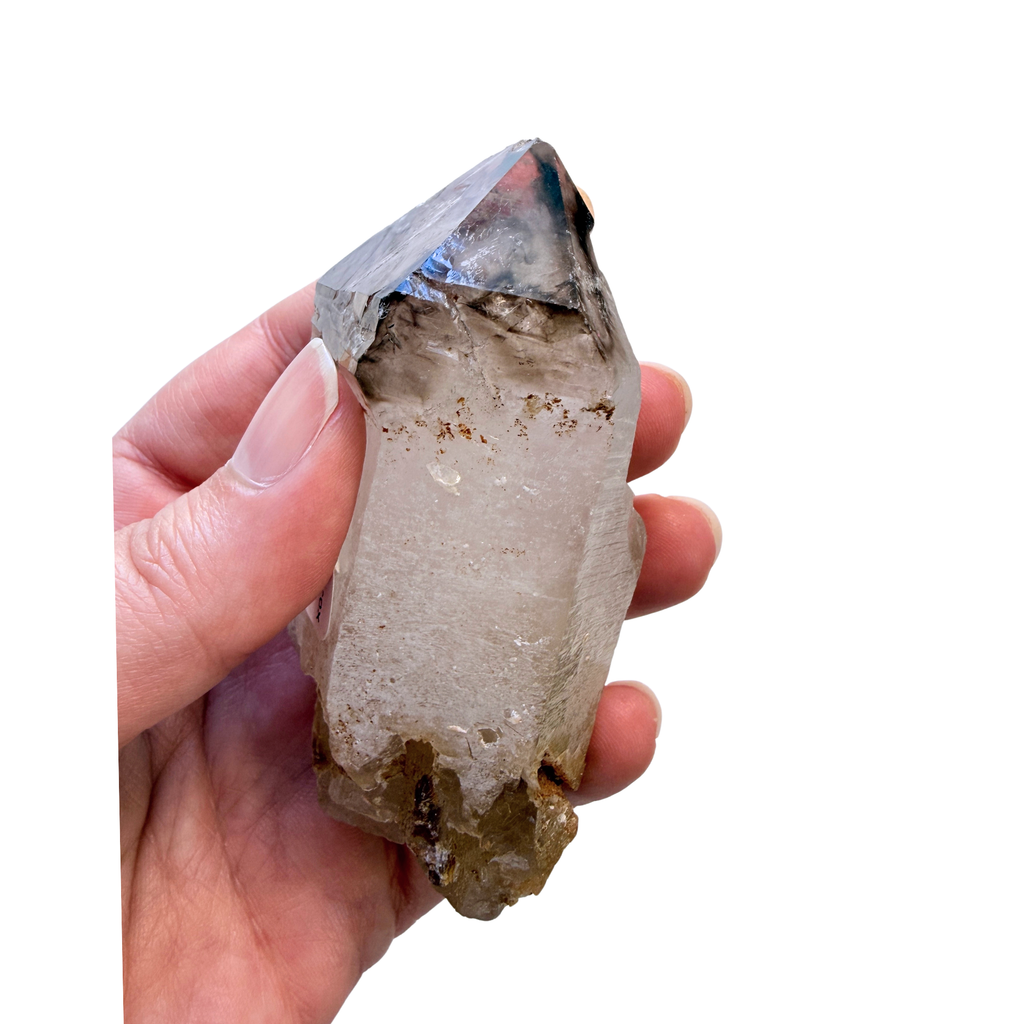 Elestial Crystal Point held in a hand