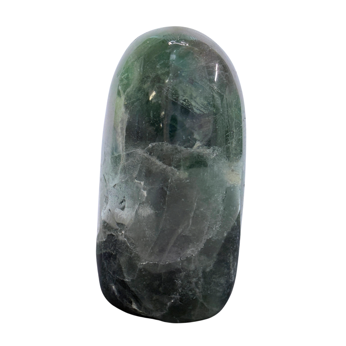 Fluorite Free Form Standing Piece on white background