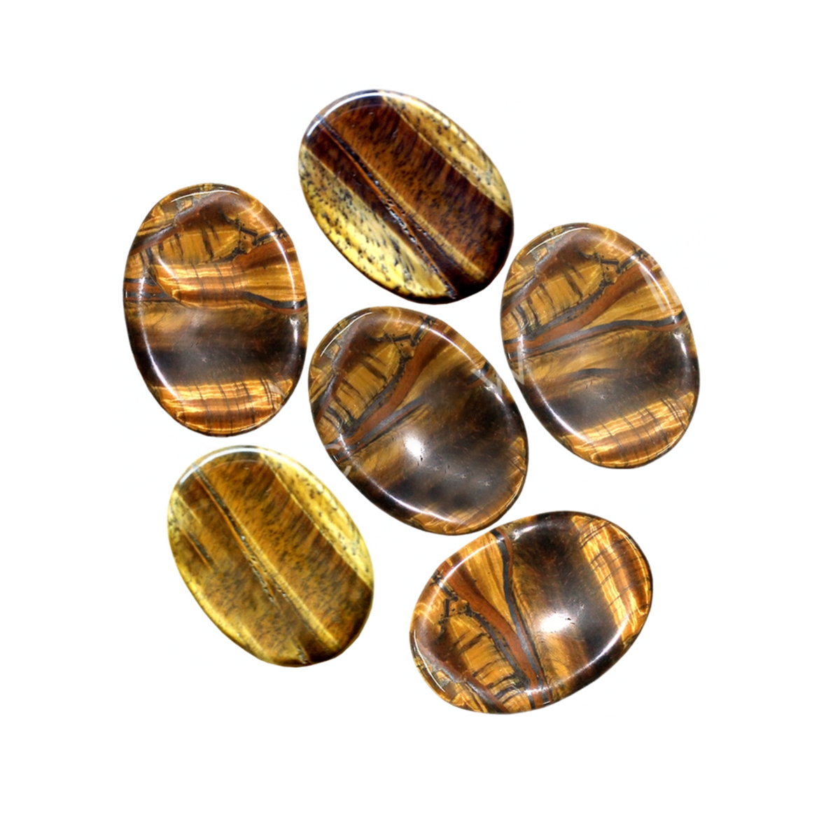 Gold Tiger Eye Worry Stones