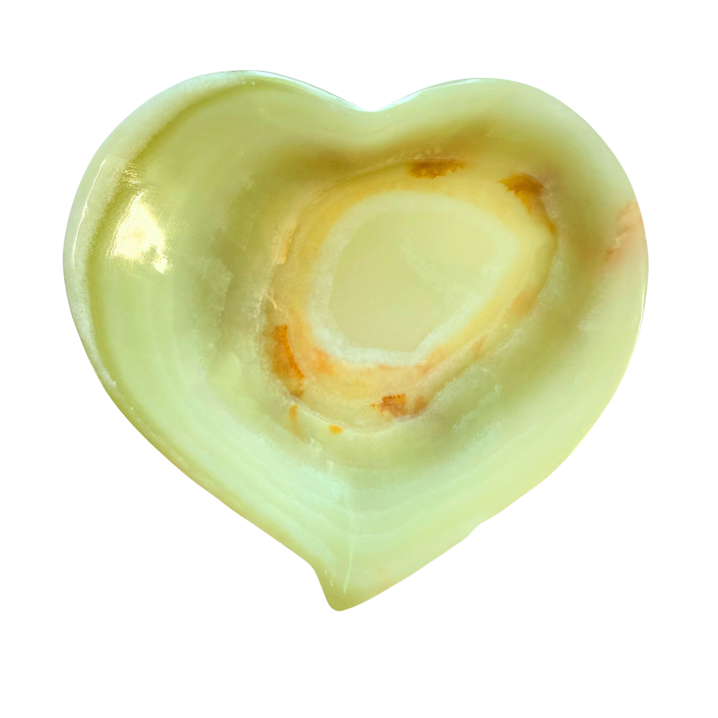 Green Onyx Heart Bowl