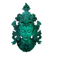 Green Tara Mask Wall Plaque