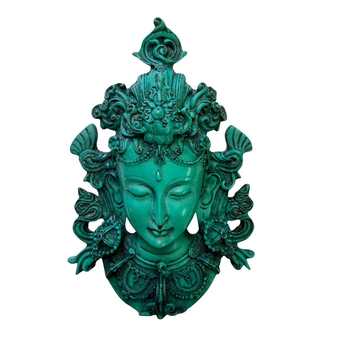 Green Tara Mask Wall Plaque