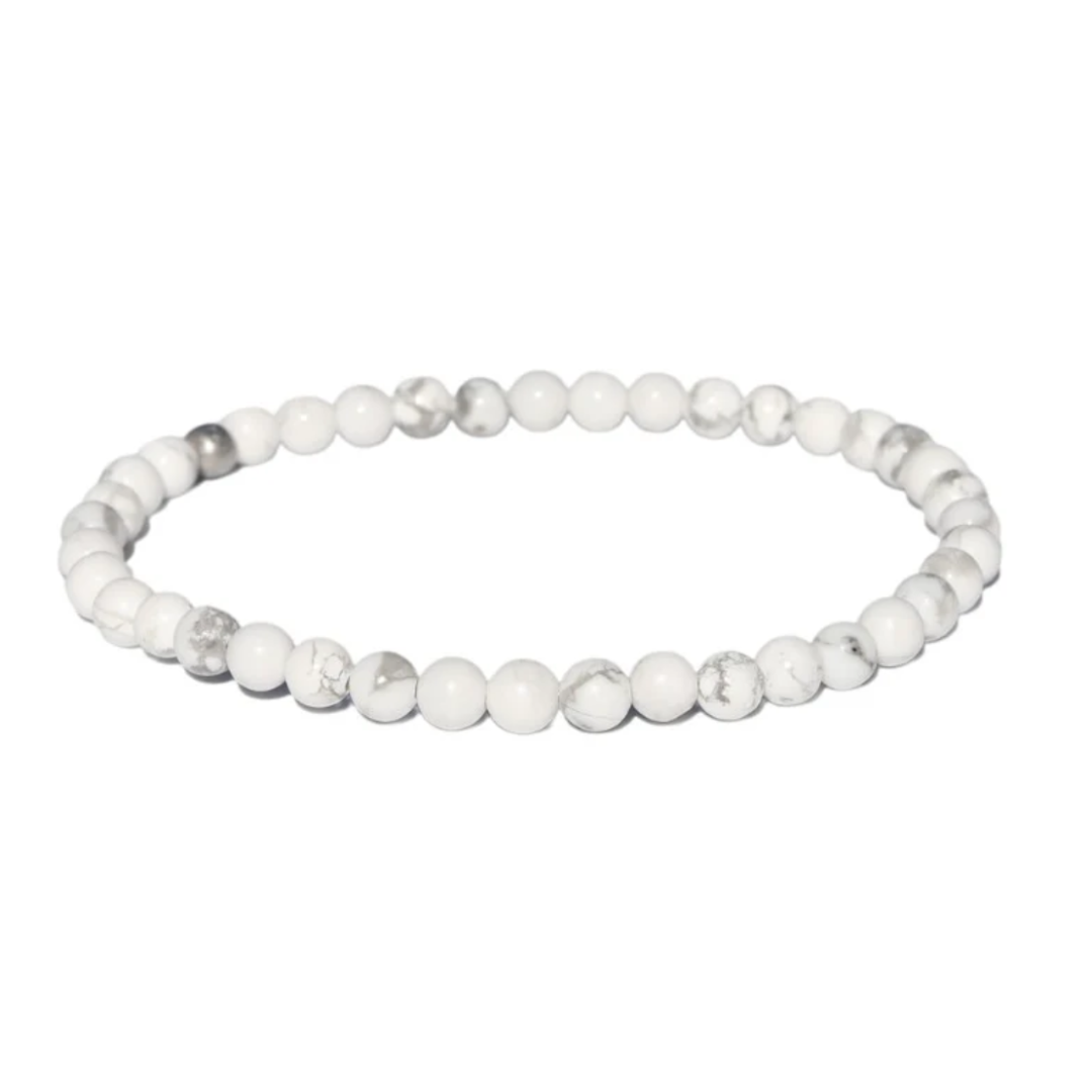 Howlite Bracelet 4mm