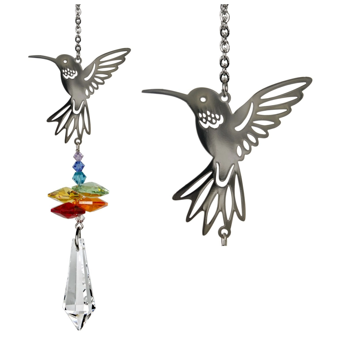 Hummingbird Crystal Fantasy Suncatcher