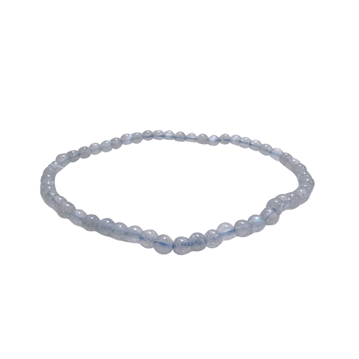 Labradorite Bracelet 4mm on a white background