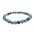 Larimar Bracelet 6mm on a white background