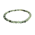 Prehnite Bracelet 4mm on a white background