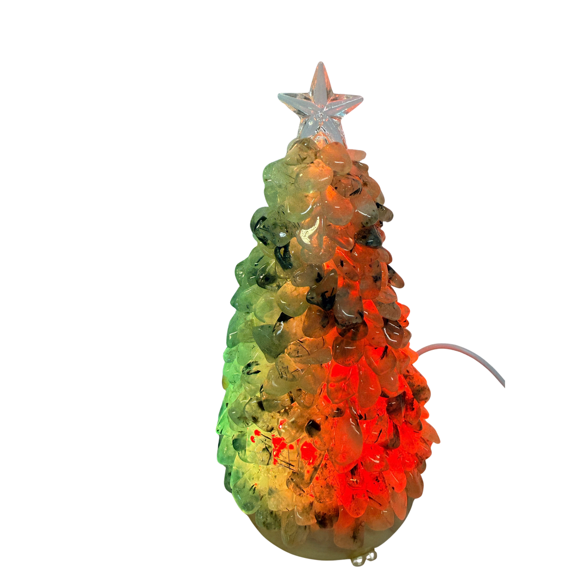 Prehnite Christmas Tree Lamp