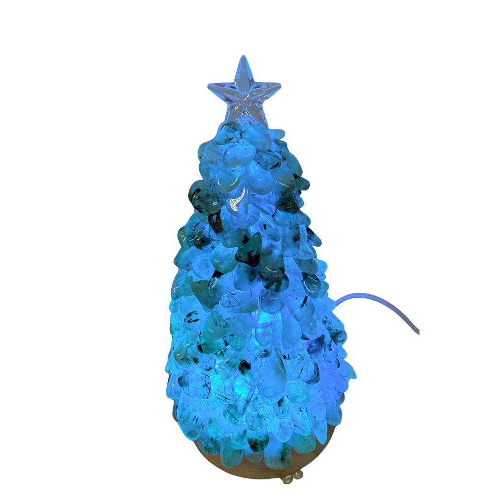 Prehnite Christmas Tree Lamp