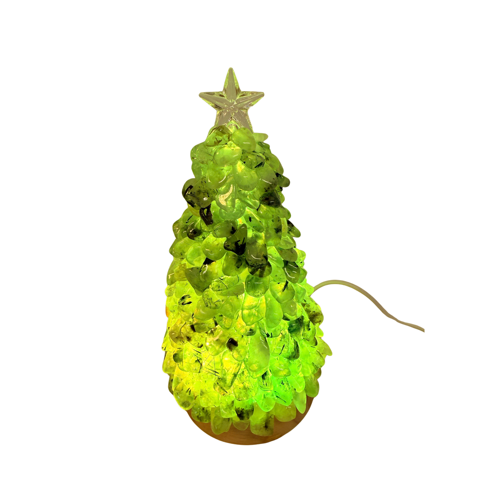 Prehnite Christmas Tree Lamp