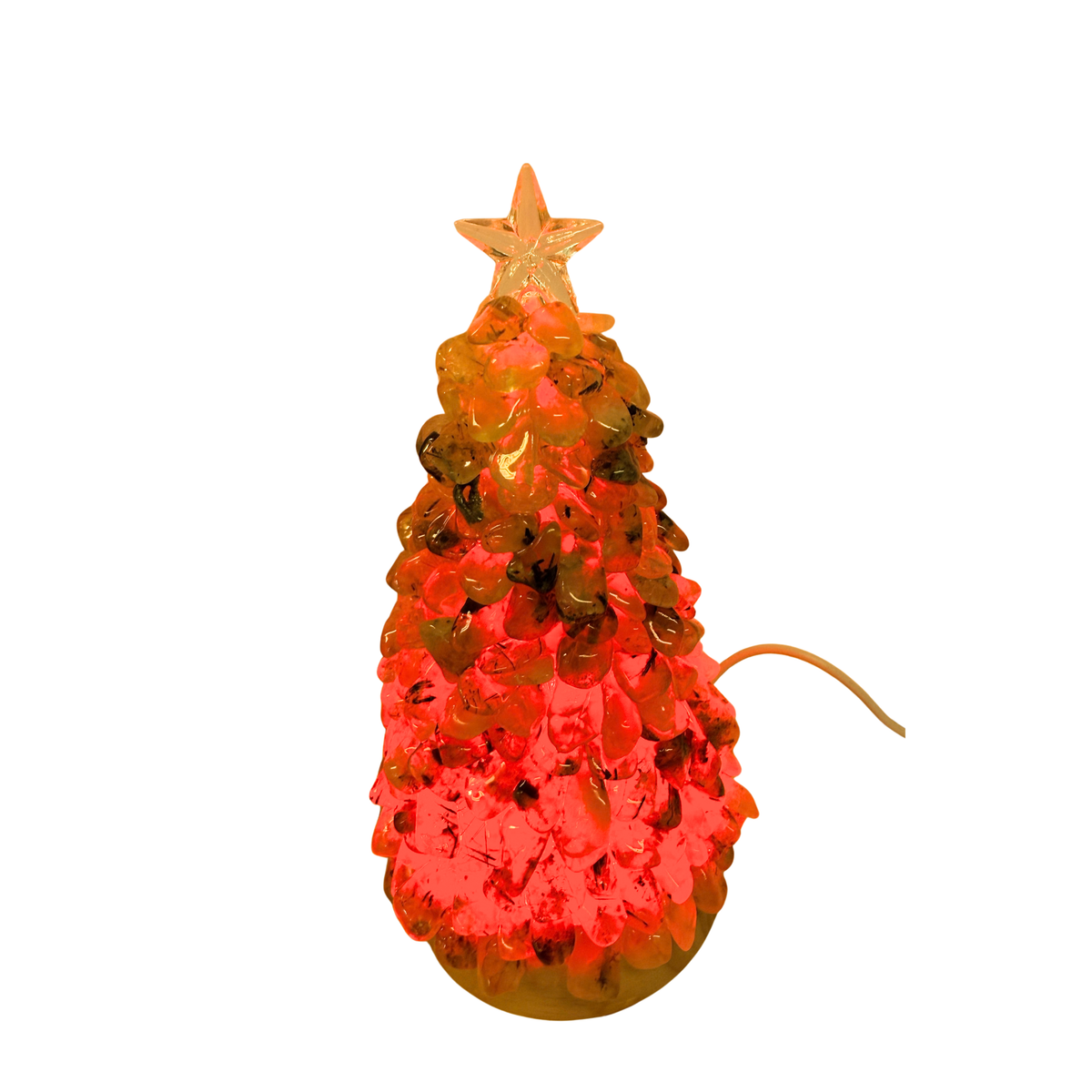 Prehnite Christmas Tree Lamp