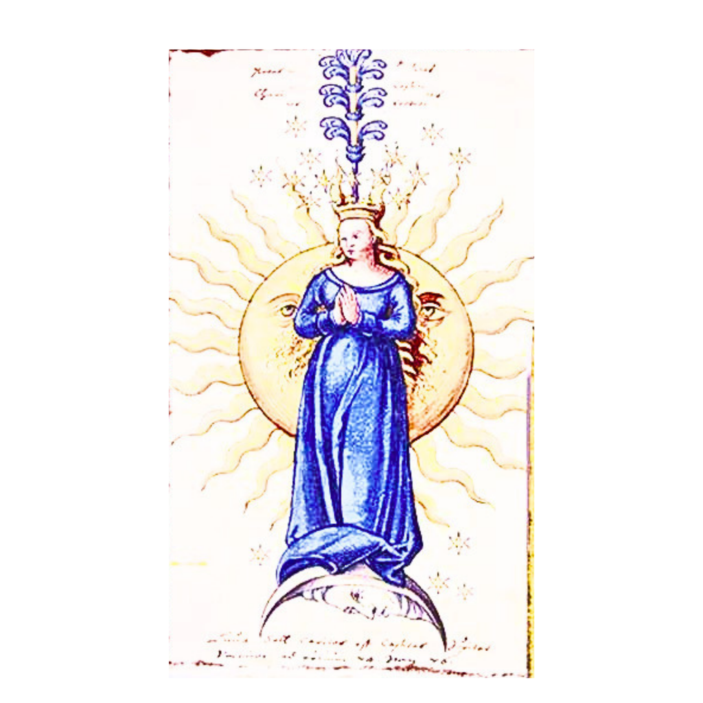 Queen and Sun on Crescent Moon Journal 5 x 7