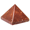 Red Jasper Pyramid on a White background