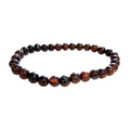 Red Tiger Eye Bracelet 6mm on a white background