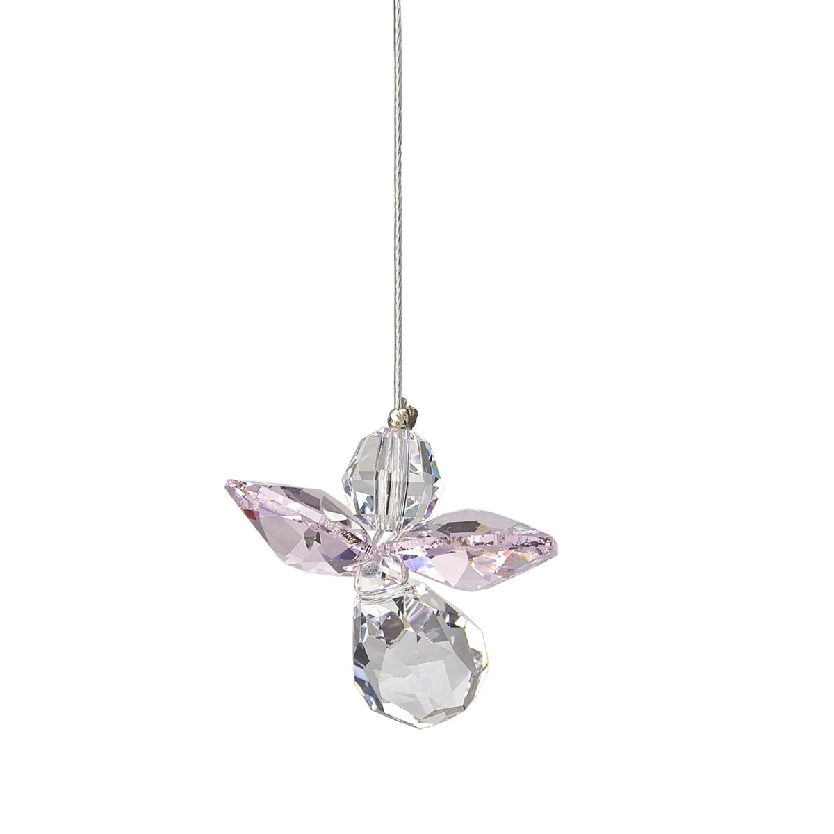Rose Crystal Guardian Angel Suncatcher