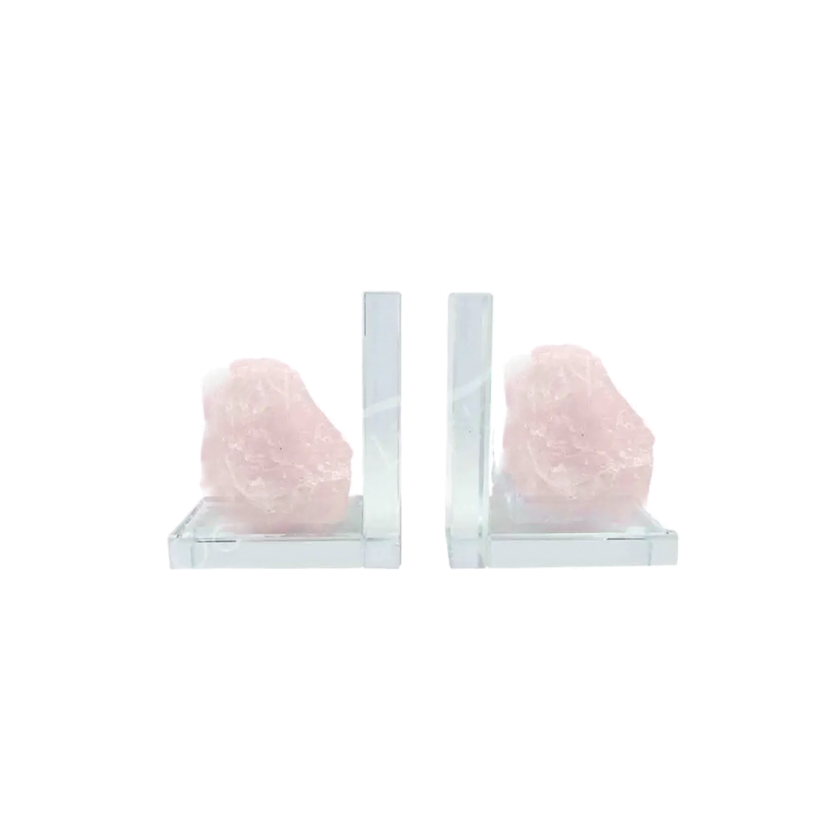 Rose Quartz Bookends