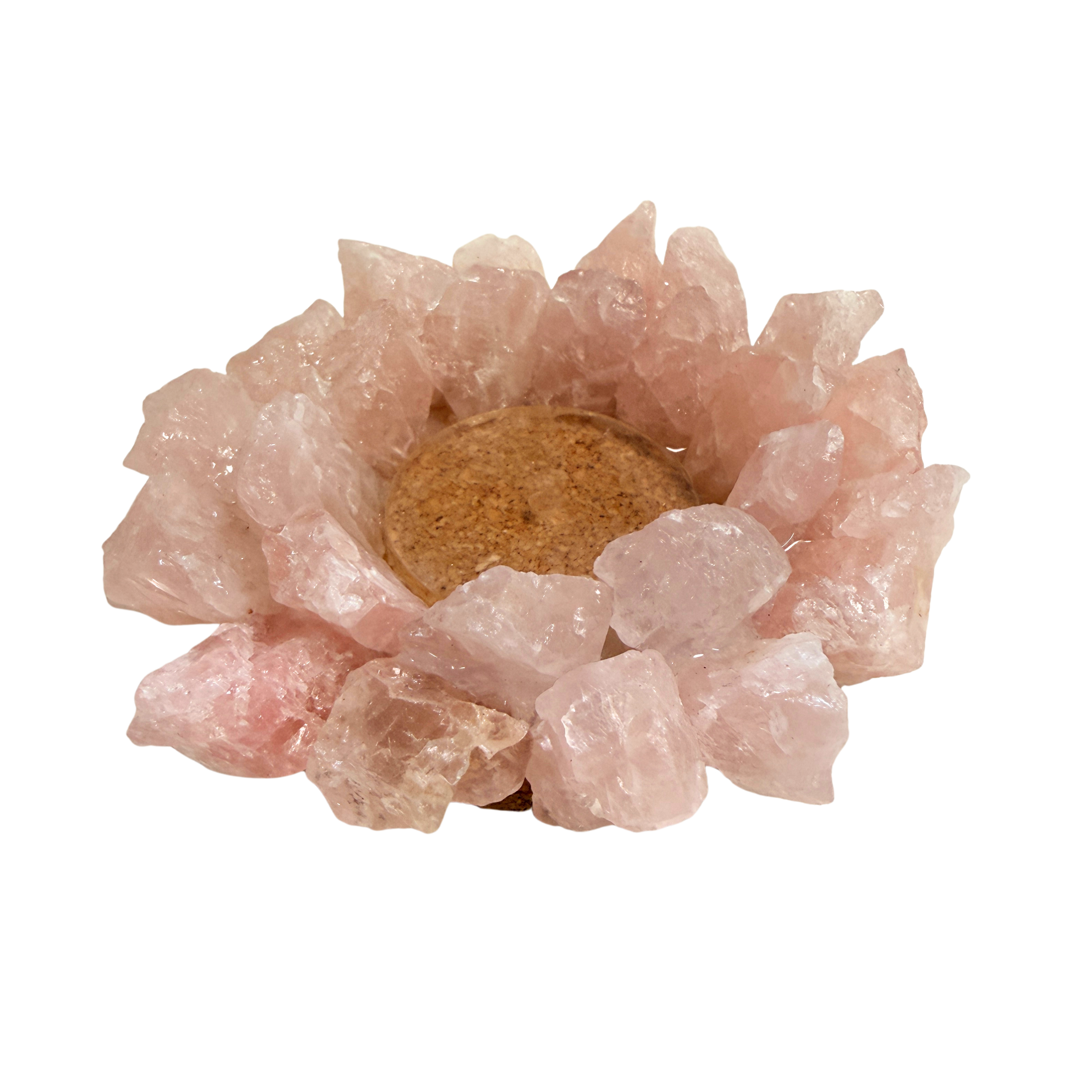 Rose Quartz Tealight Holder