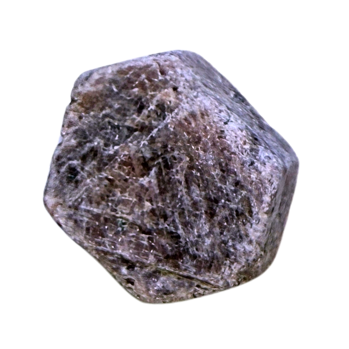 Ruby Hexagon Natural Specimen on a white background