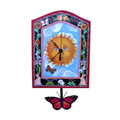 Sun , Sunfkowers, and Monarch Butterfly Clock