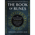 The Book of Runes: The Classic Bestselling Oracle book cover by Ralph H. Blum, featuring a dark textured blue background with gold runic symbols and white text.