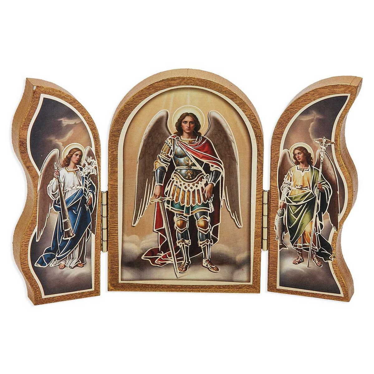 The Three Archangels Standing Triptych