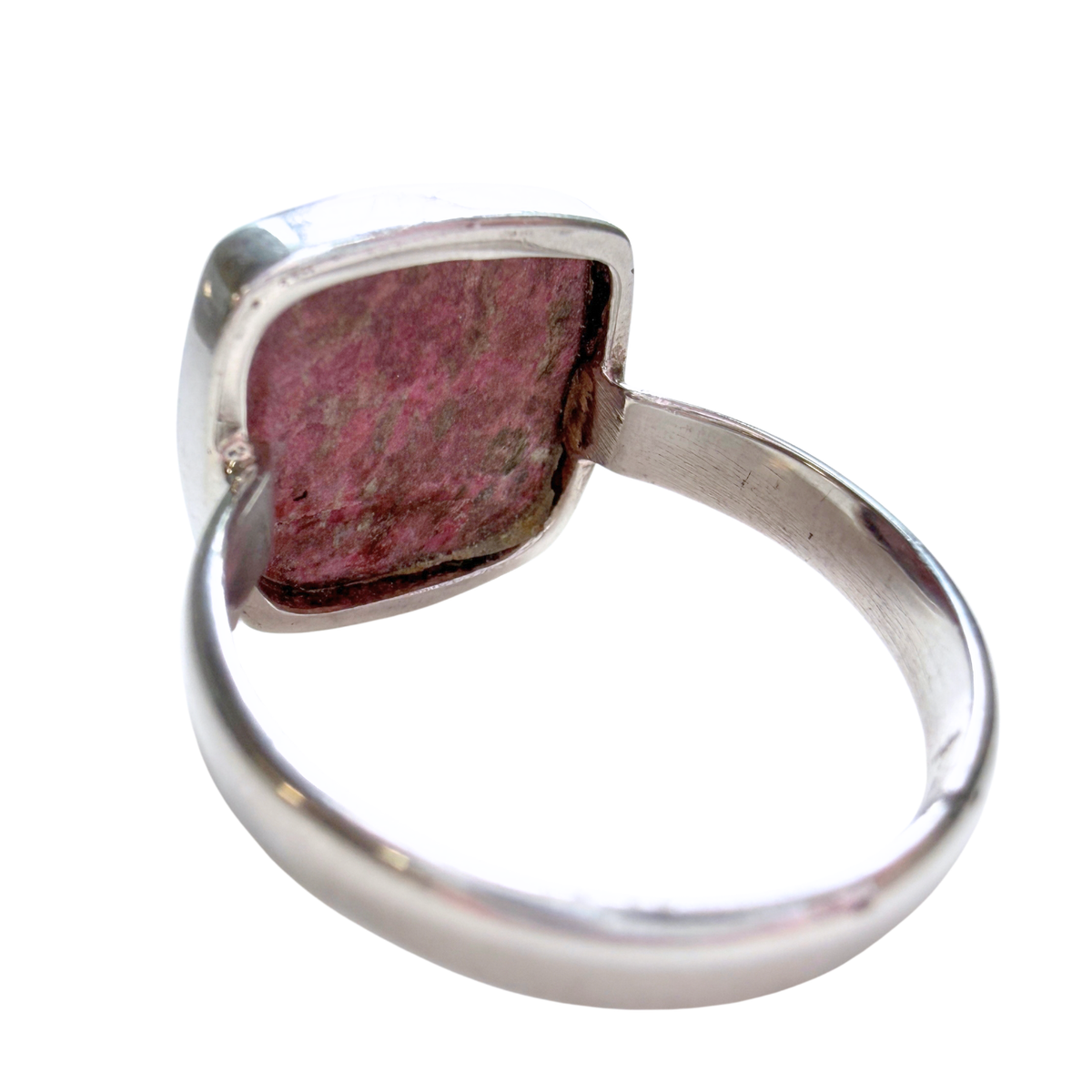 Thulite Ring Size 11 Back view on white background