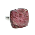 Thulite Ring Size 11 Front View on White Background